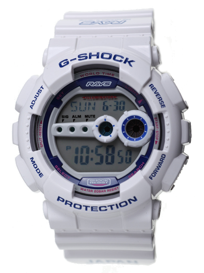 casio g-shock gd-100-rays-white