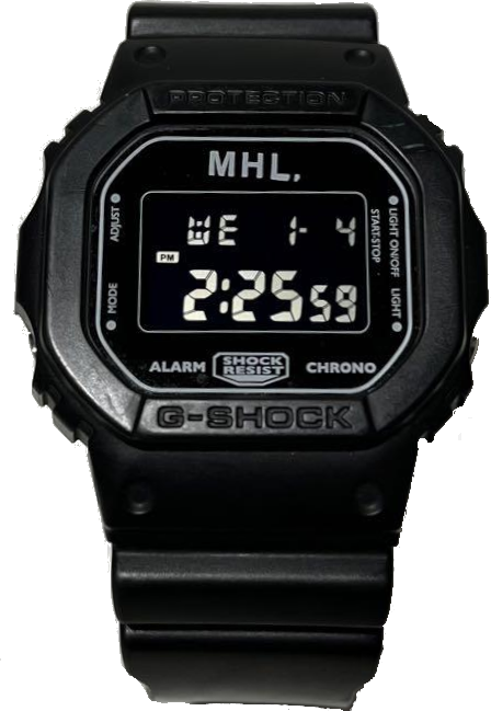 casio g-shock dw-5600-margaret-howell-black