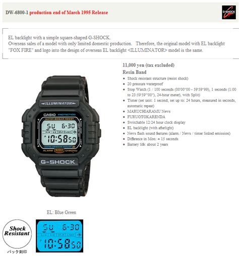 casio g-shock dw-6800-1 1