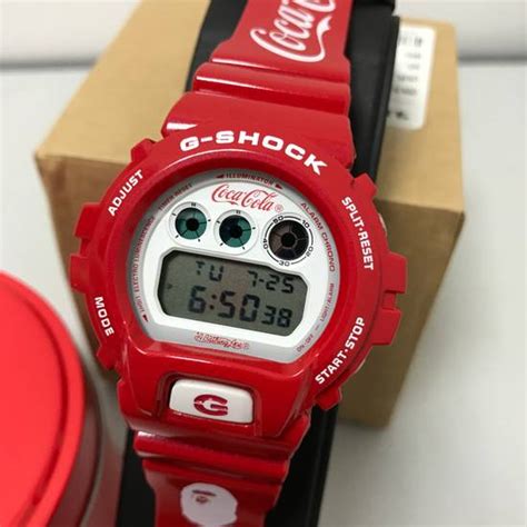 casio g-shock dw-6900-bape-coca-cola 1