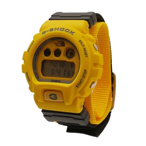 casio g-shock dw-6900-north-face-supreme-yellow 1