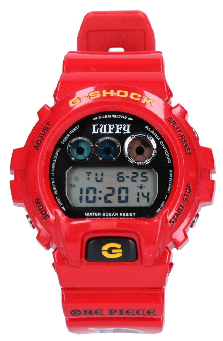 casio g-shock dw-6900fs-onepiece-red