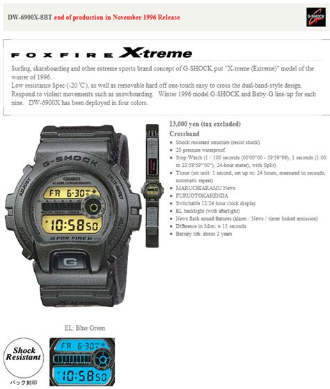 casio g-shock dw-6900x-8bt 1