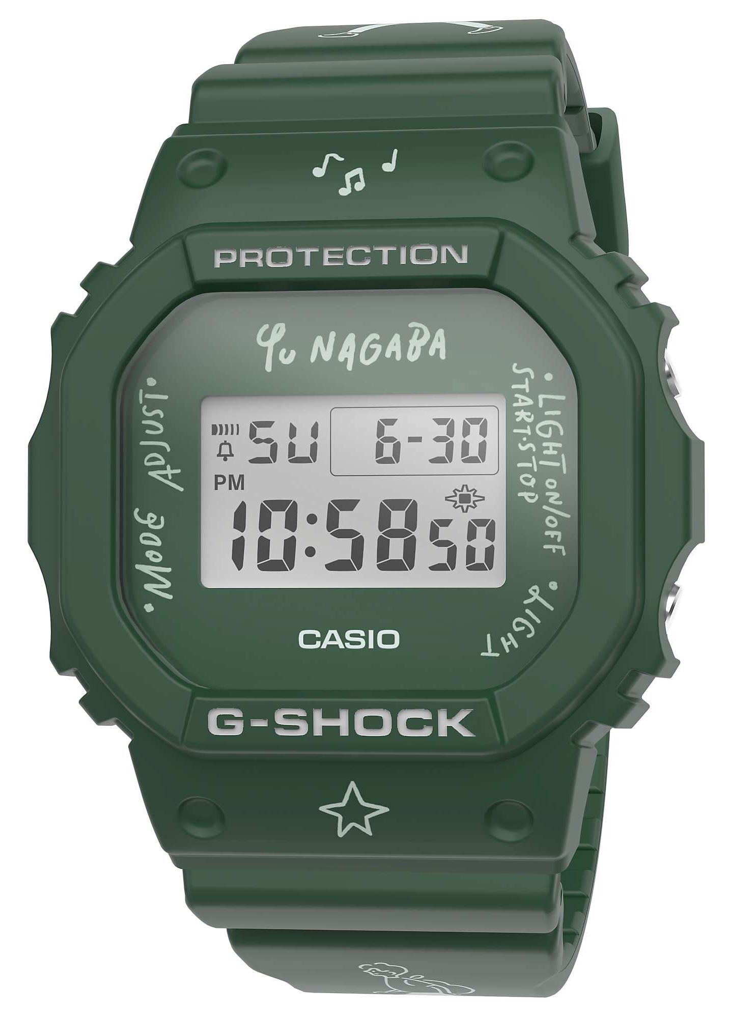 casio g-shock dwe-5610yu-green