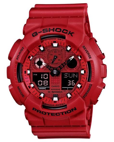 casio g-shock ga-100-istanbul-red 1