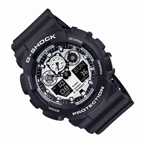 casio g-shock ga-100bw-1a 1