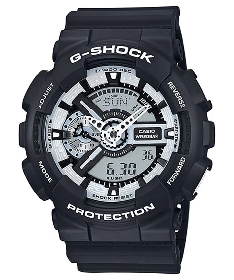 casio g-shock ga-110bw-1a 1