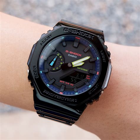 casio g-shock ga-2100rgb-1a 1