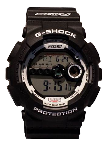 casio g-shock gd-100-rays-black