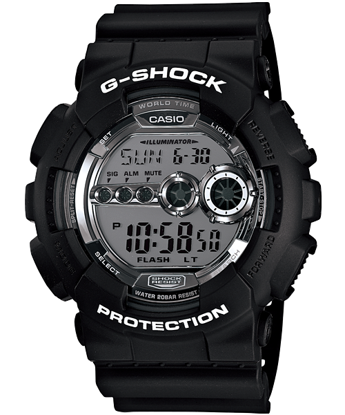 casio g-shock gd-100bw-1